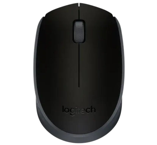 Logitech M171 Wireless Mouse for PC, Mac, Laptop, 2.4 GHz with USB Mini Receiver, Optical Tracking, 12-Months Battery Life, Ambidextrous – Black