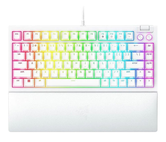 Razer BlackWidow V4 75% Compact Hot-Swappable Mechanical keyboard, WHITE
